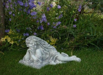Garden figure angel garden 26cm pond figure people cast stone